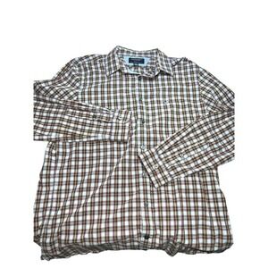 American Eagle Men's Sz LT Plaid button up shirt - Blue/Red/yellow Classic Fit